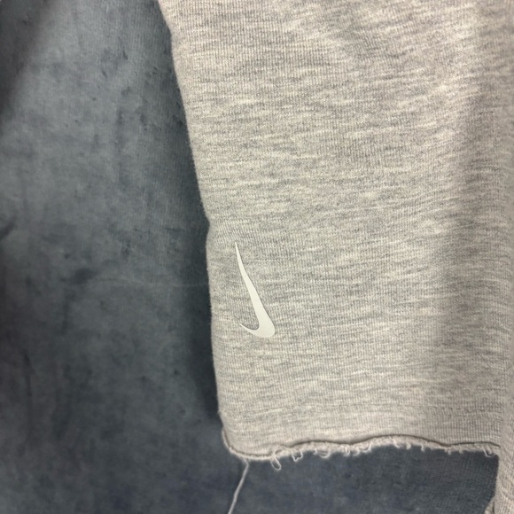 Nike Gray Relaxed Cropped Sweatshirt with fitted button cuffs - Picture 9 of 12